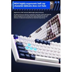 Buy Thunderobot GASKET Mechanical Keyboard - K98 - Trimode 2.4GHz-BT-USBC 99 Red... in Cyprus, Nicosia, Limassol, Larnaka, Pafos