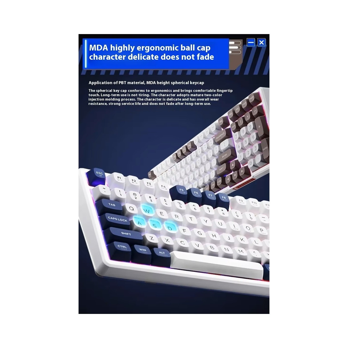 Thunderobot GASKET K98 Mechanical Keyboard - Tri-Mode 99-Key HiFi Linear White-Blue (Boxed) — Buy in Cyprus with Fast Delivery