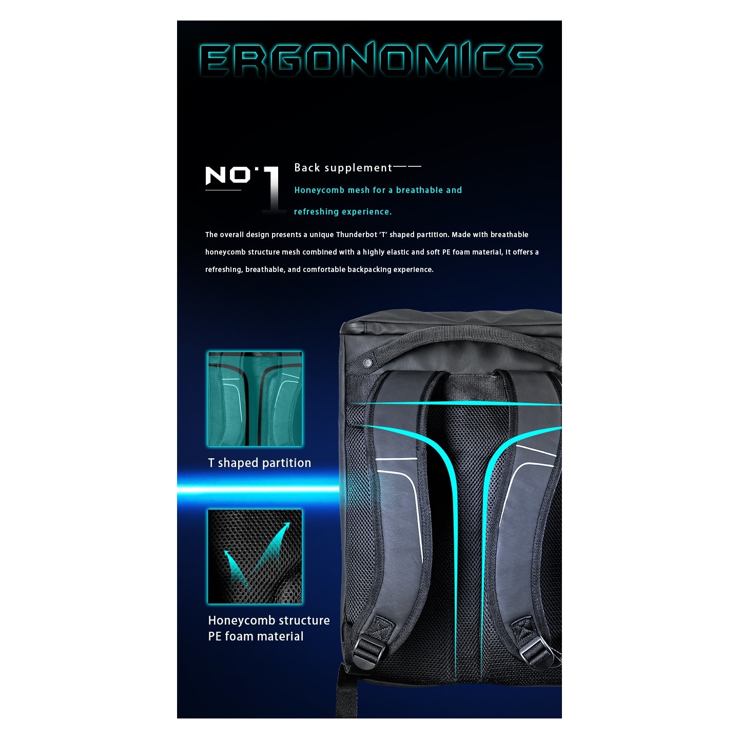 Thunderobot Dark Warrior Laptop Backpack - 15 6 — Buy in Cyprus with Fast Delivery