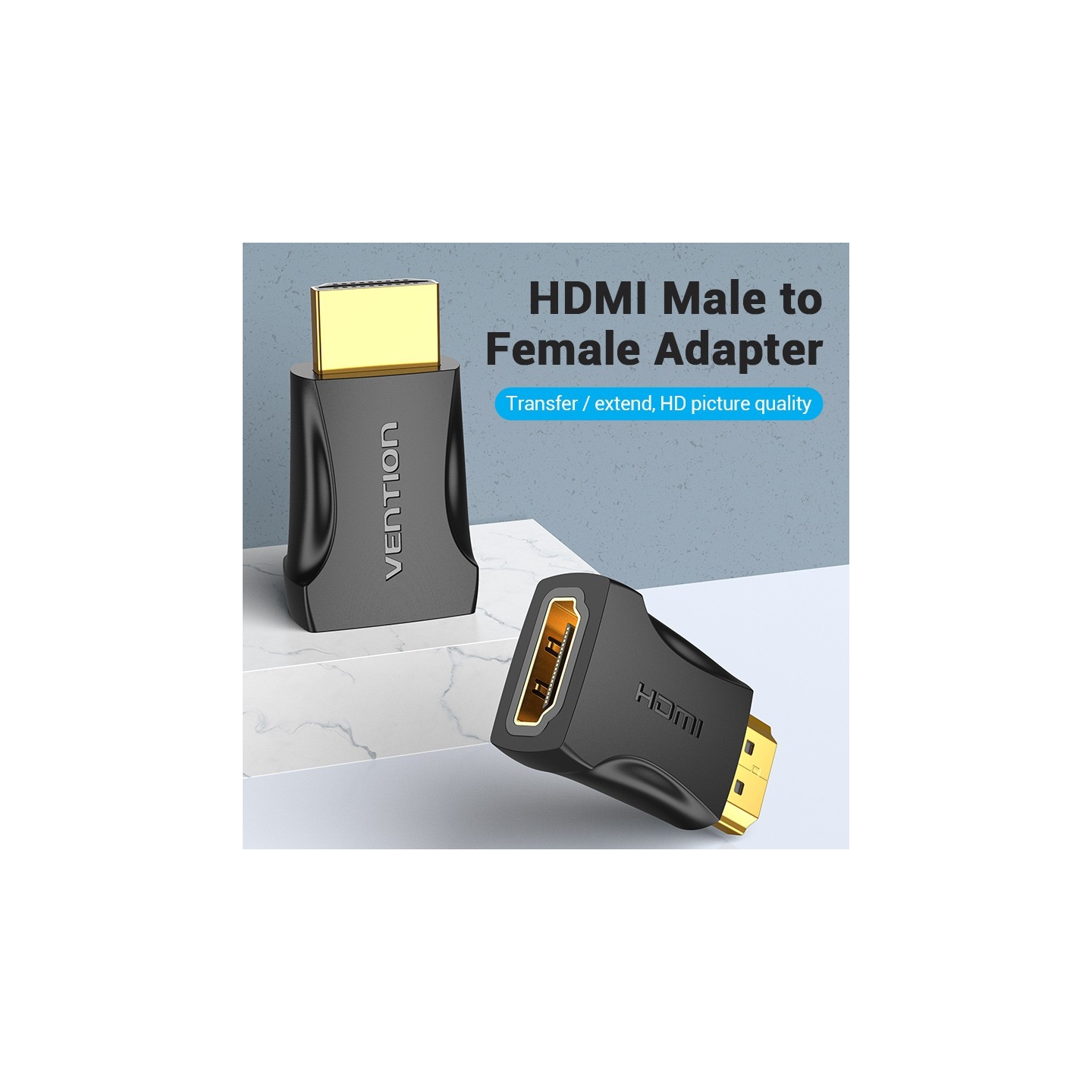 Vention HDMI Adaptor - AIMB0 - HDMI Adaptor Male to Female 4K60Hz — Buy in Cyprus with Fast Delivery