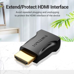 Buy Vention HDMI Adaptor - AIMB0 - HDMI Adaptor Male to Female 4K60Hz in Cyprus, Nicosia, Limassol, Larnaka, Pafos