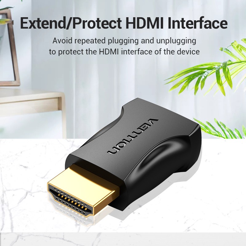 Buy Vention HDMI Adaptor - AIMB0 - HDMI Adaptor Male to Female 4K60Hz in Cyprus, Nicosia, Limassol, Larnaka, Pafos