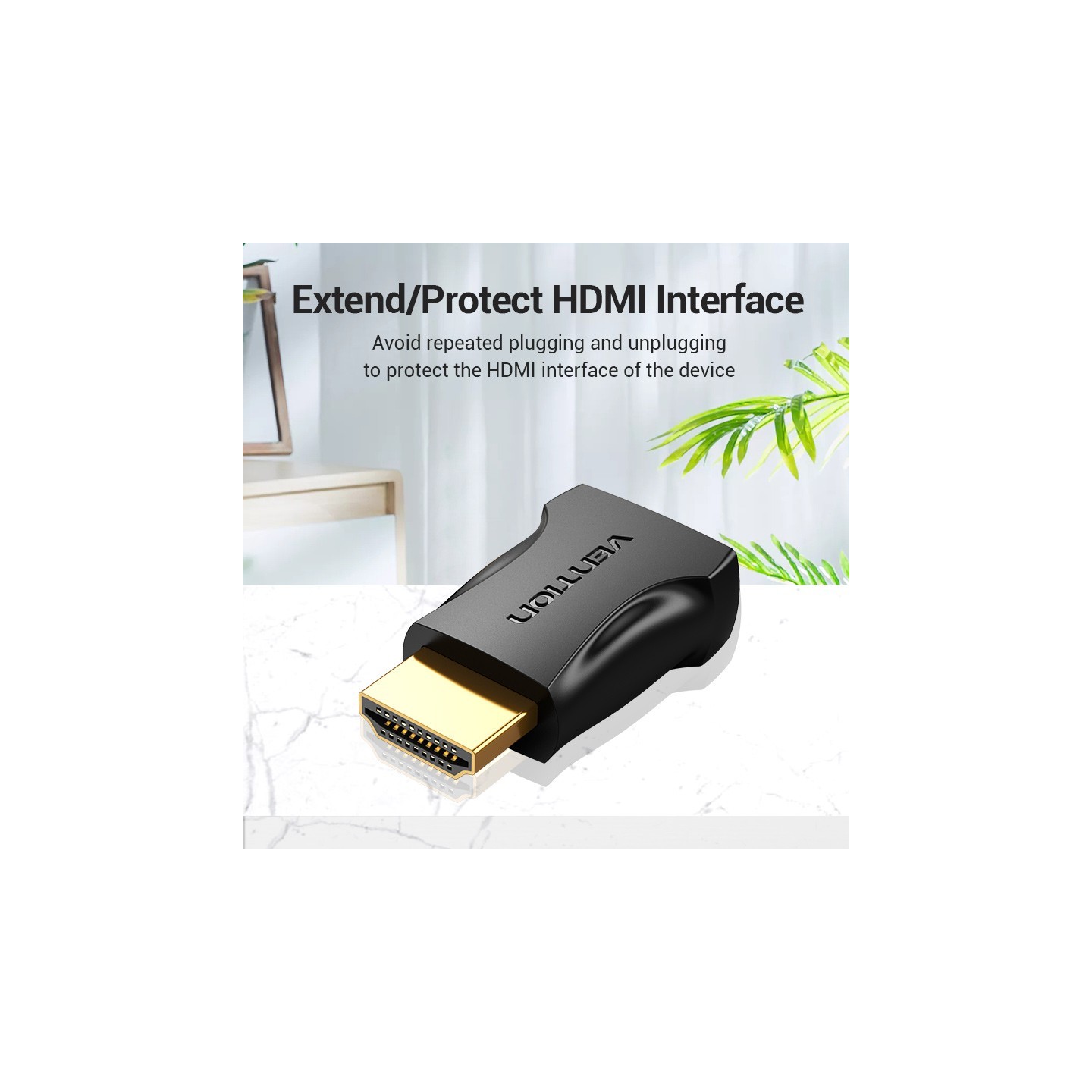 Vention HDMI Adaptor - AIMB0 - HDMI Adaptor Male to Female 4K60Hz — Buy in Cyprus with Fast Delivery