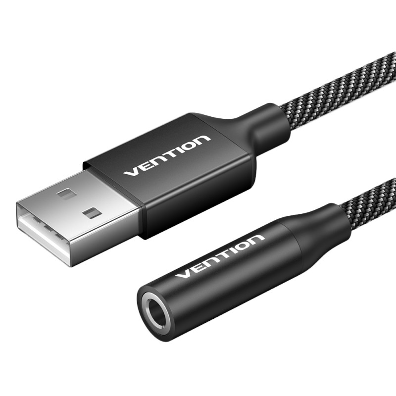 Buy Vention Audio Converter USB-A to 1x3.5mm 1.0m Cable - CVEBF - Braided in Cyprus, Nicosia, Limassol, Larnaka, Pafos