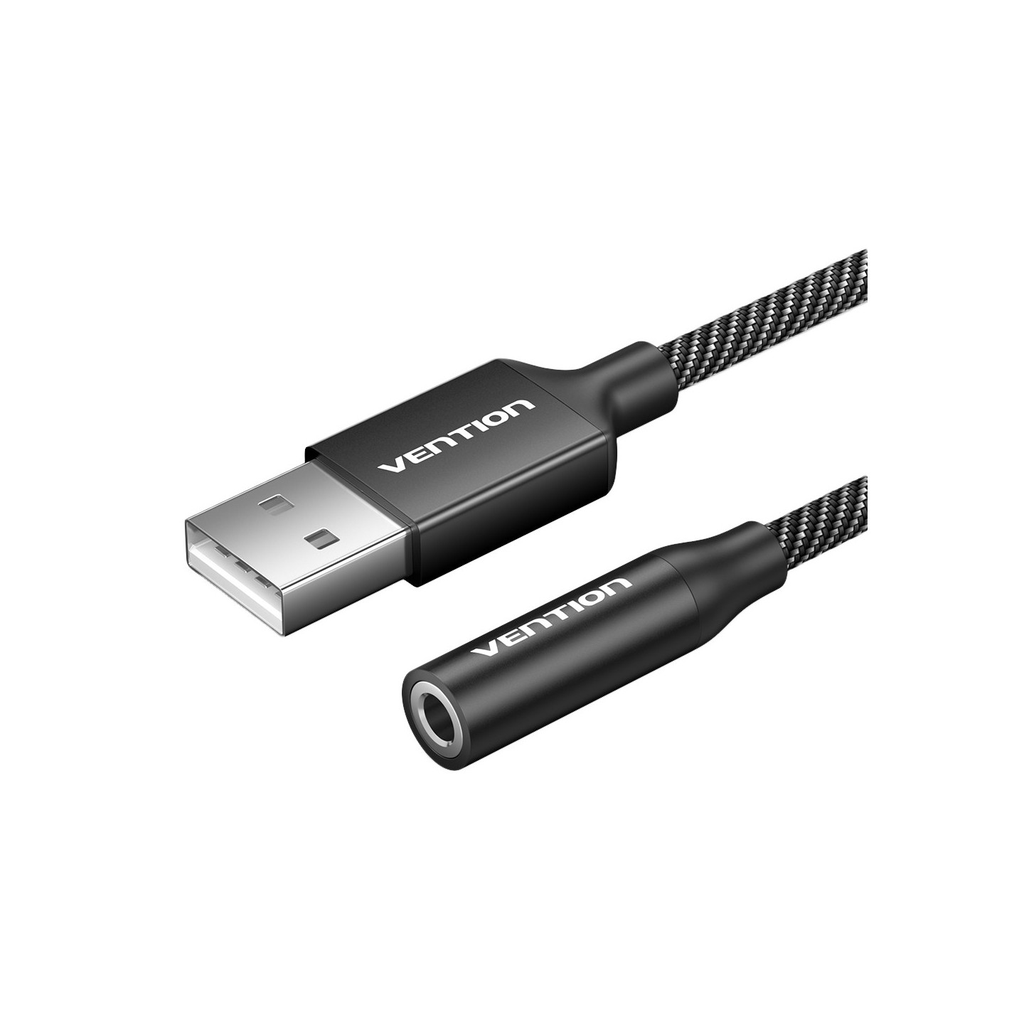 Vention Audio Converter USB-A to 1x3.5mm 1.0m Cable - CVEBF - Braided — Buy in Cyprus with Fast Delivery