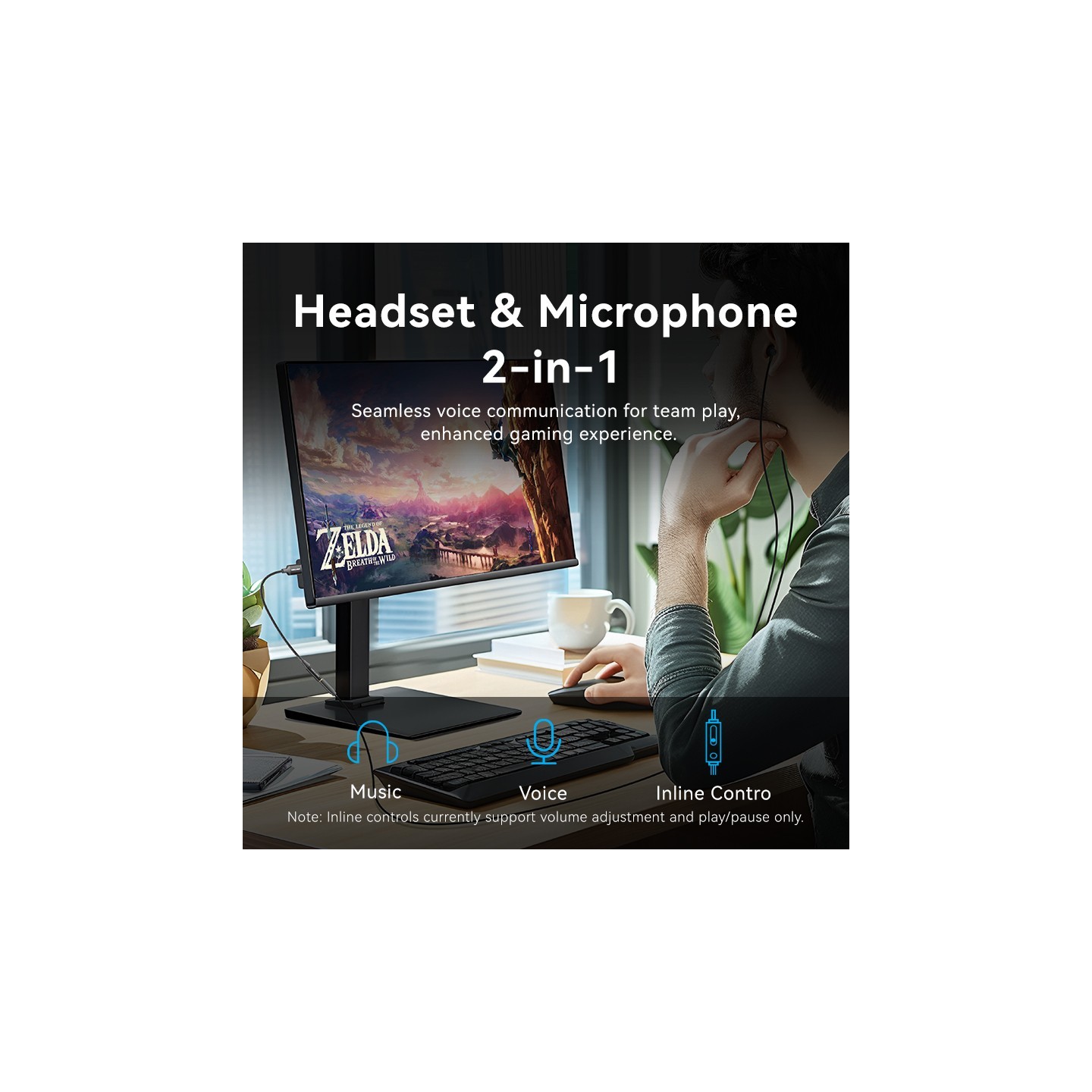 Vention Audio Converter USB-A to 1x3.5mm 1.0m Cable - CVEBF - Braided — Buy in Cyprus with Fast Delivery