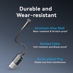 Buy Vention Audio Converter USB-A to 1x3.5mm 1.0m Cable - CVEBF - Braided in Cyprus, Nicosia, Limassol, Larnaka, Pafos