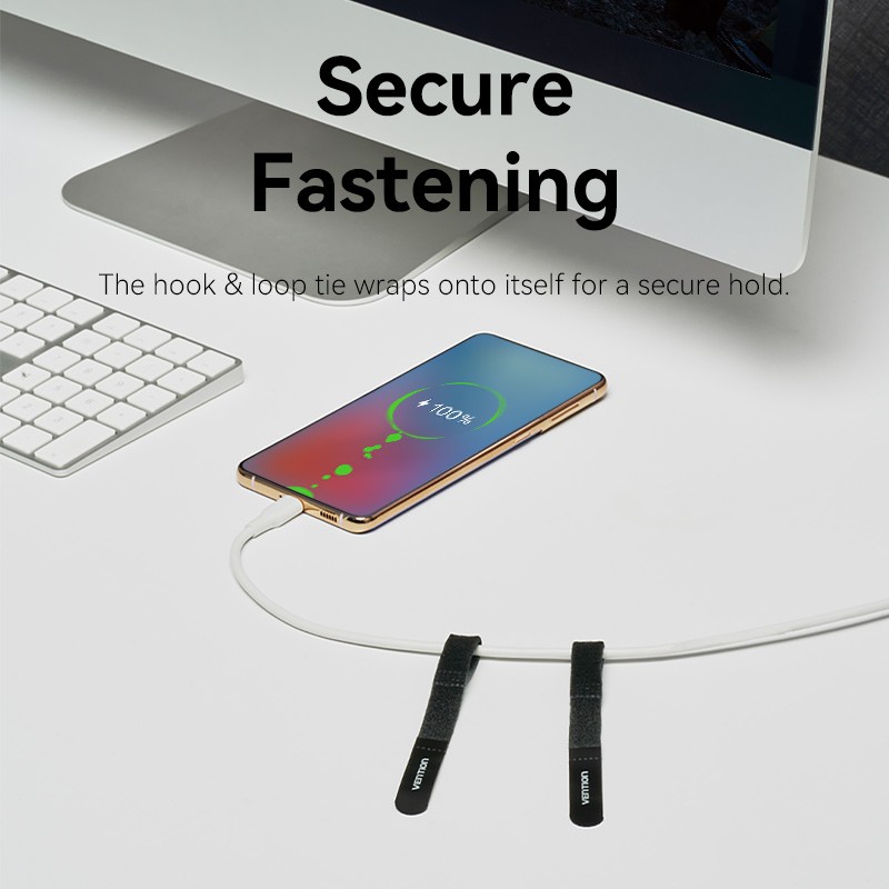 Buy Vention Cable Organiser Hook & Loop Cable Tie - KANB0-10 - 120mm, 10 Pcs in Cyprus, Nicosia, Limassol, Larnaka, Pafos