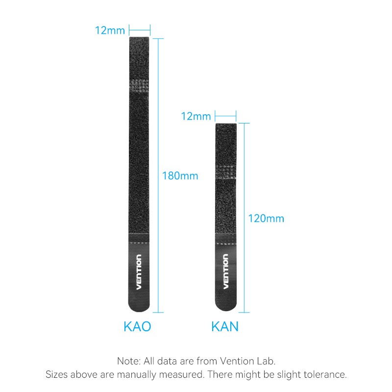Buy Vention Cable Organiser Hook & Loop Cable Tie - KANB0-10 - 120mm, 10 Pcs in Cyprus, Nicosia, Limassol, Larnaka, Pafos