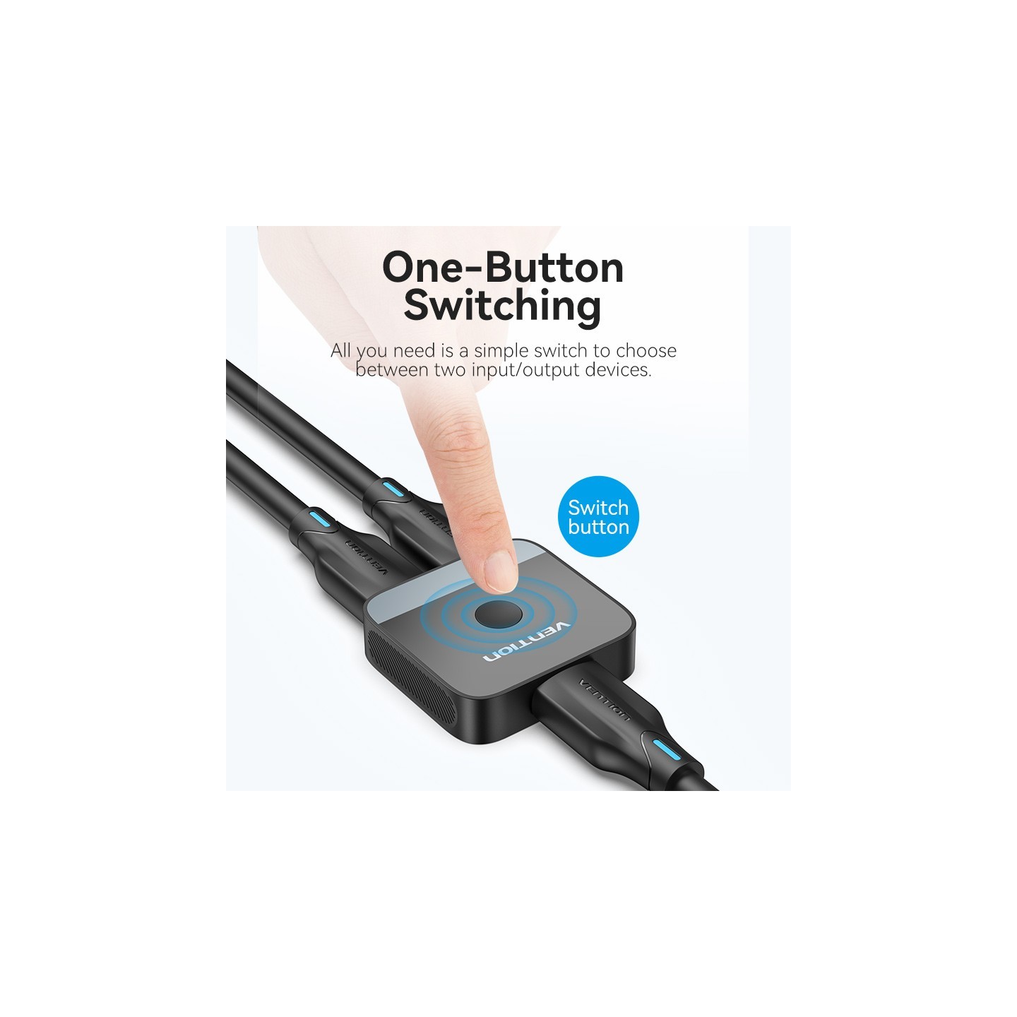 Vention HDMI Switch - AKOB0 - 2-Port 4K 2.0 Bi-Directional — Buy in Cyprus with Fast Delivery