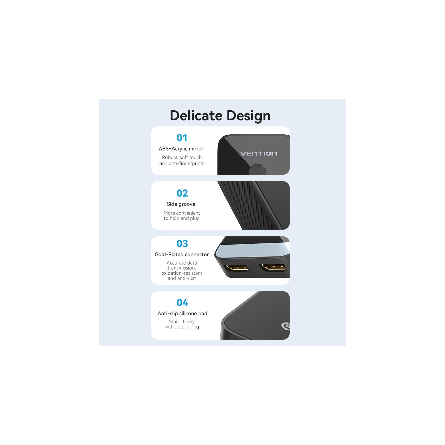 Vention HDMI Switch - AKOB0 - 2-Port 4K 2.0 Bi-Directional — Buy in Cyprus with Fast Delivery