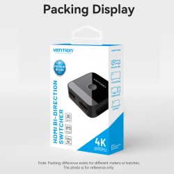 Buy Vention HDMI Switch - AKOB0 - 2-Port 4K 2.0 Bi-Directional in Cyprus, Nicosia, Limassol, Larnaka, Pafos