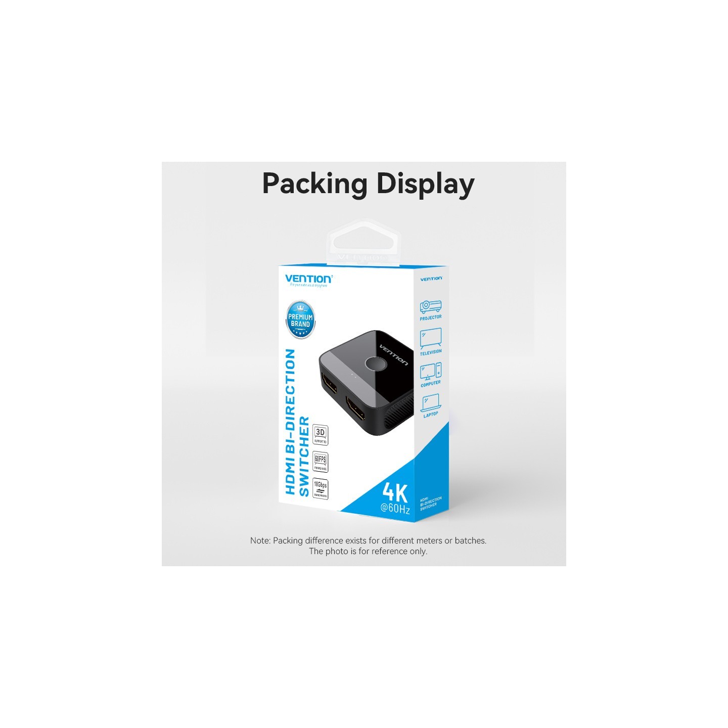 Vention HDMI Switch - AKOB0 - 2-Port 4K 2.0 Bi-Directional — Buy in Cyprus with Fast Delivery