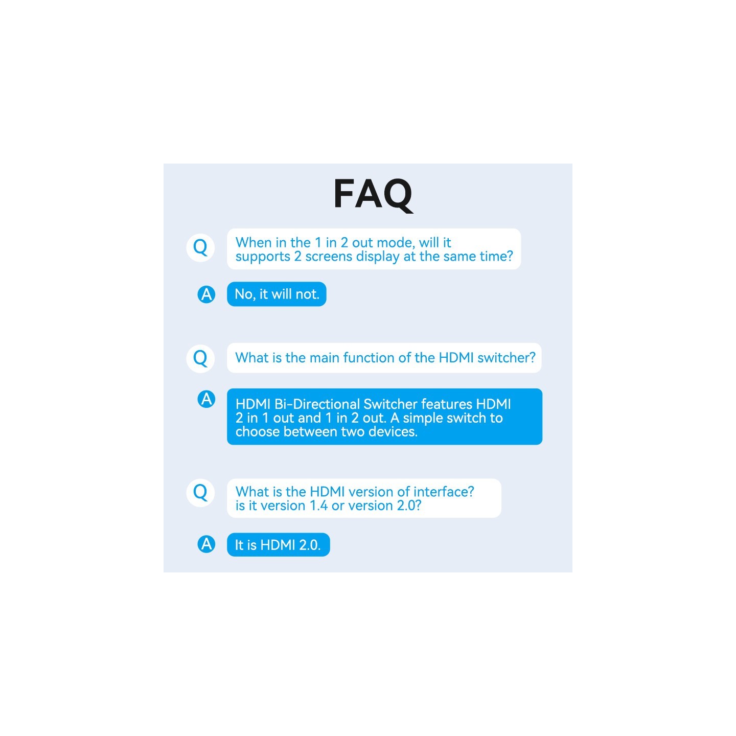 Vention HDMI Switch - AKOB0 - 2-Port 4K 2.0 Bi-Directional — Buy in Cyprus with Fast Delivery