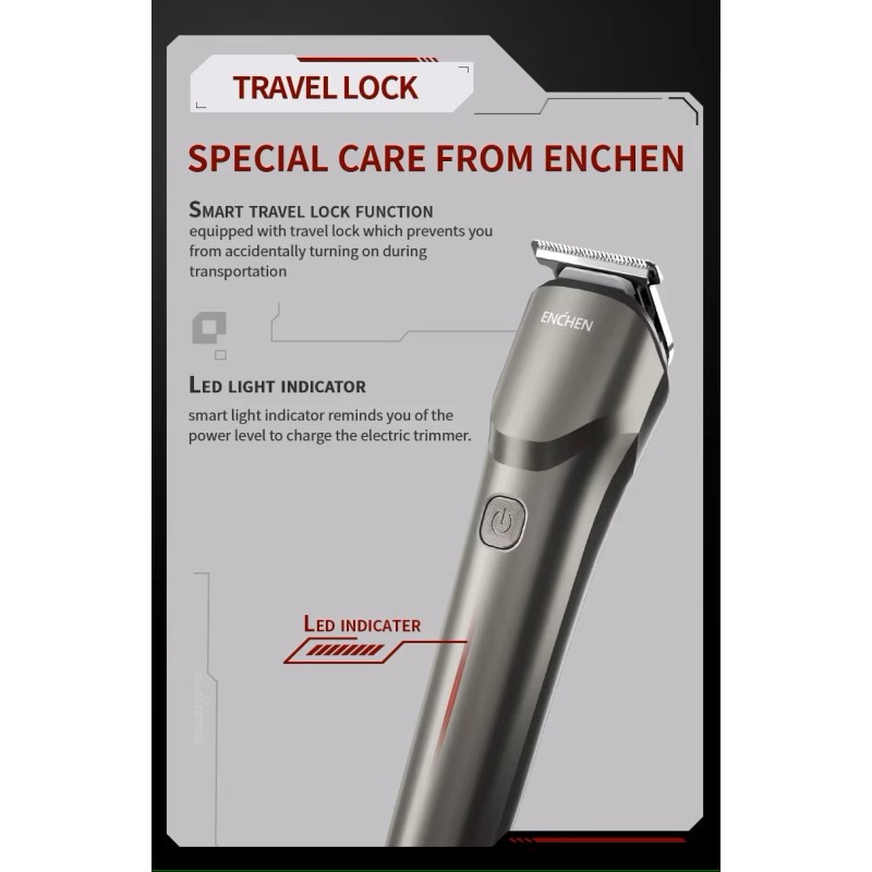 Buy Enchen Body Hair Trimmer - BEARDO 2 - USB-C 1200mAh in Cyprus, Nicosia, Limassol, Larnaka, Pafos
