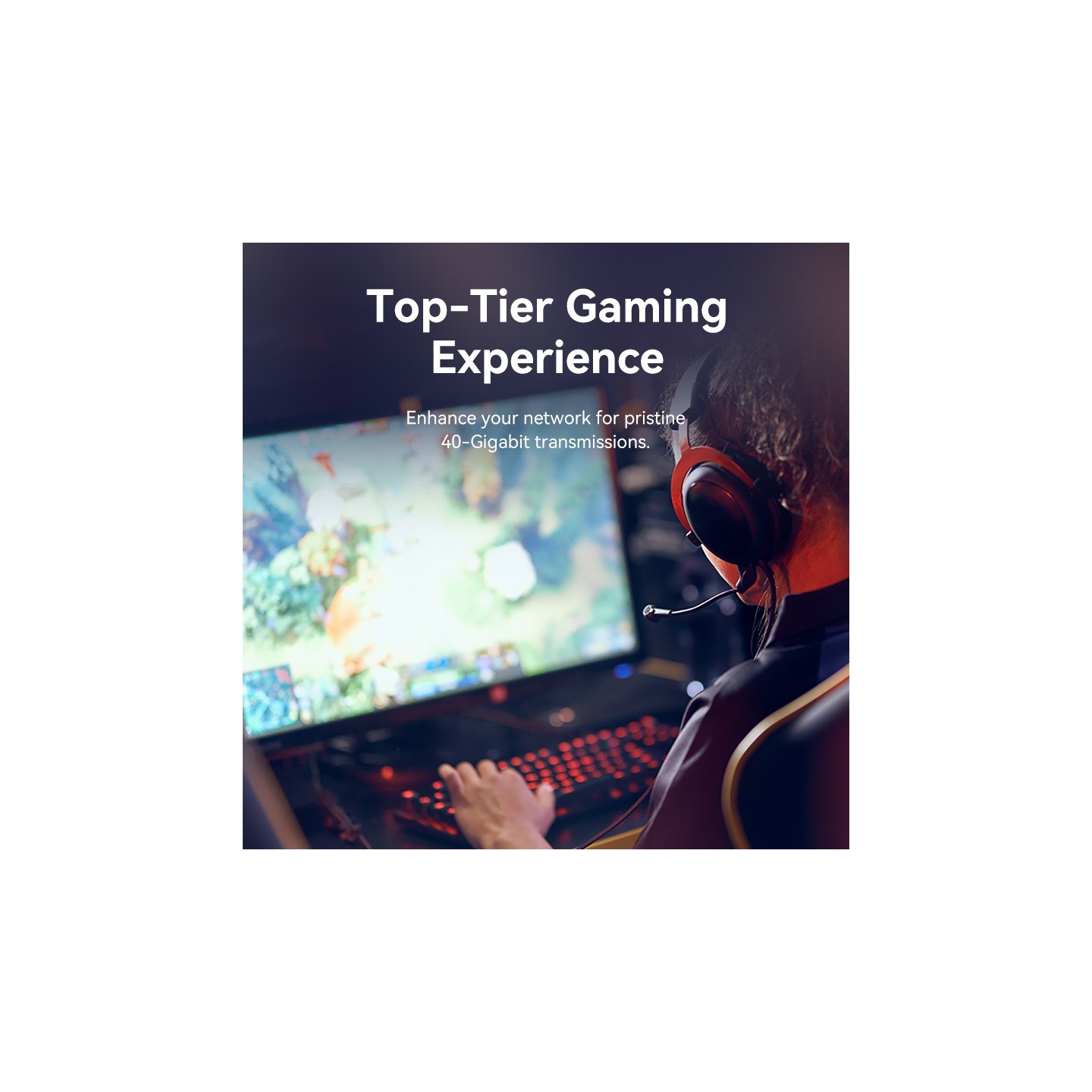 Vention Network Cable - IKLBJ - Cat8 SFTP Rotate Right Angle Slim 5.0m Black — Buy in Cyprus with Fast Delivery