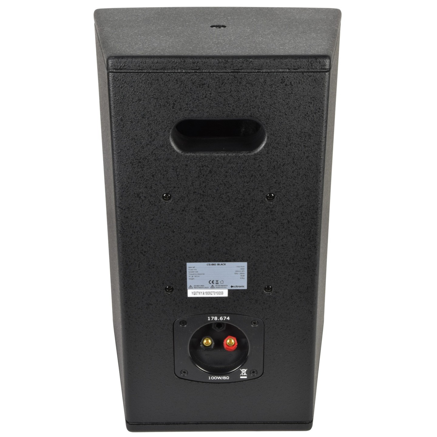 Citronic Passive Speaker - CS-810B - 8'' 100W Black 178.674UK — Buy in Cyprus with Fast Delivery