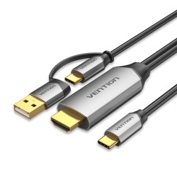 Buy Vention Converter USB-C to HDMI Cable + USB Power - CGXBH - 2.0m in Cyprus, Nicosia, Limassol, Larnaka, Pafos