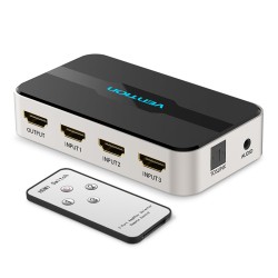 Buy Vention HDMI Switch - AFJH0 - 3-Port 4K 1.4 with Audio Separation in Cyprus, Nicosia, Limassol, Larnaka, Pafos
