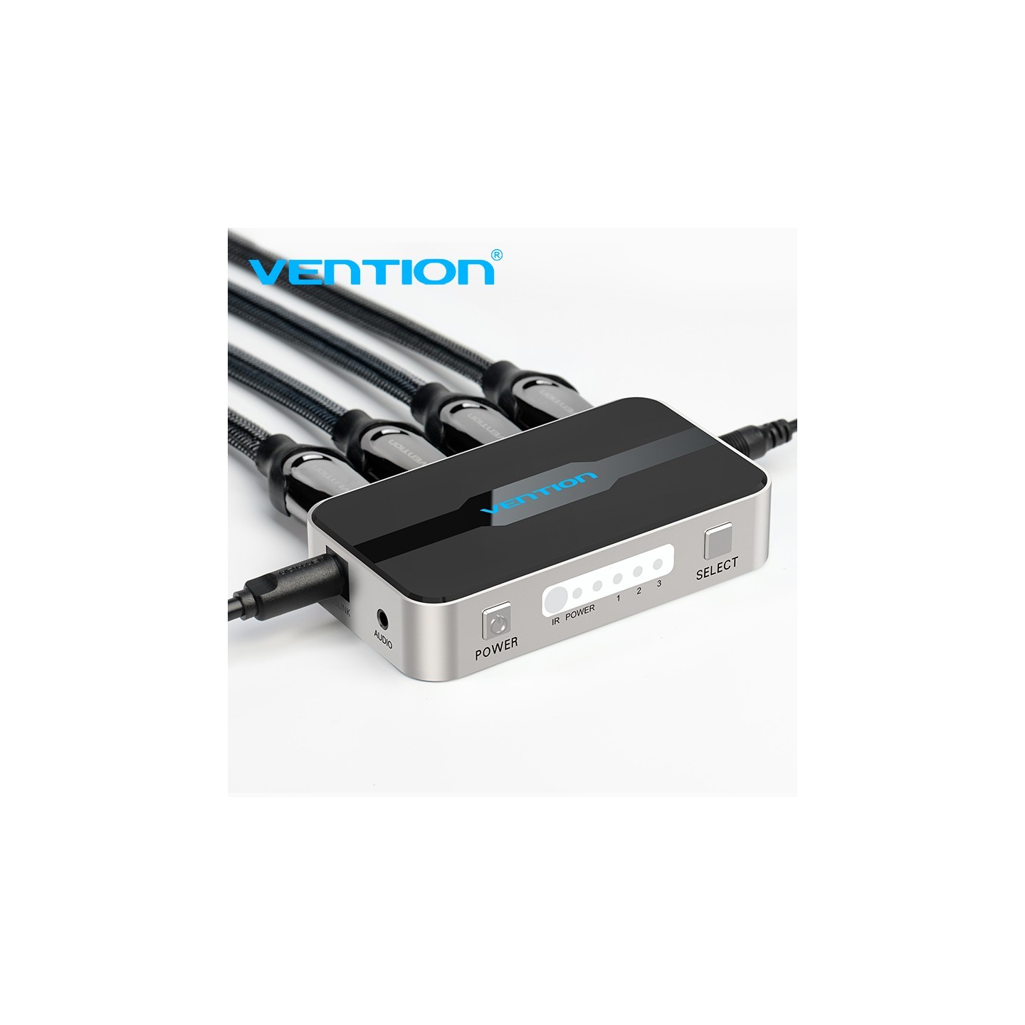 Vention HDMI Switch - AFJH0 - 3-Port 4K 1.4 with Audio Separation — Buy in Cyprus with Fast Delivery