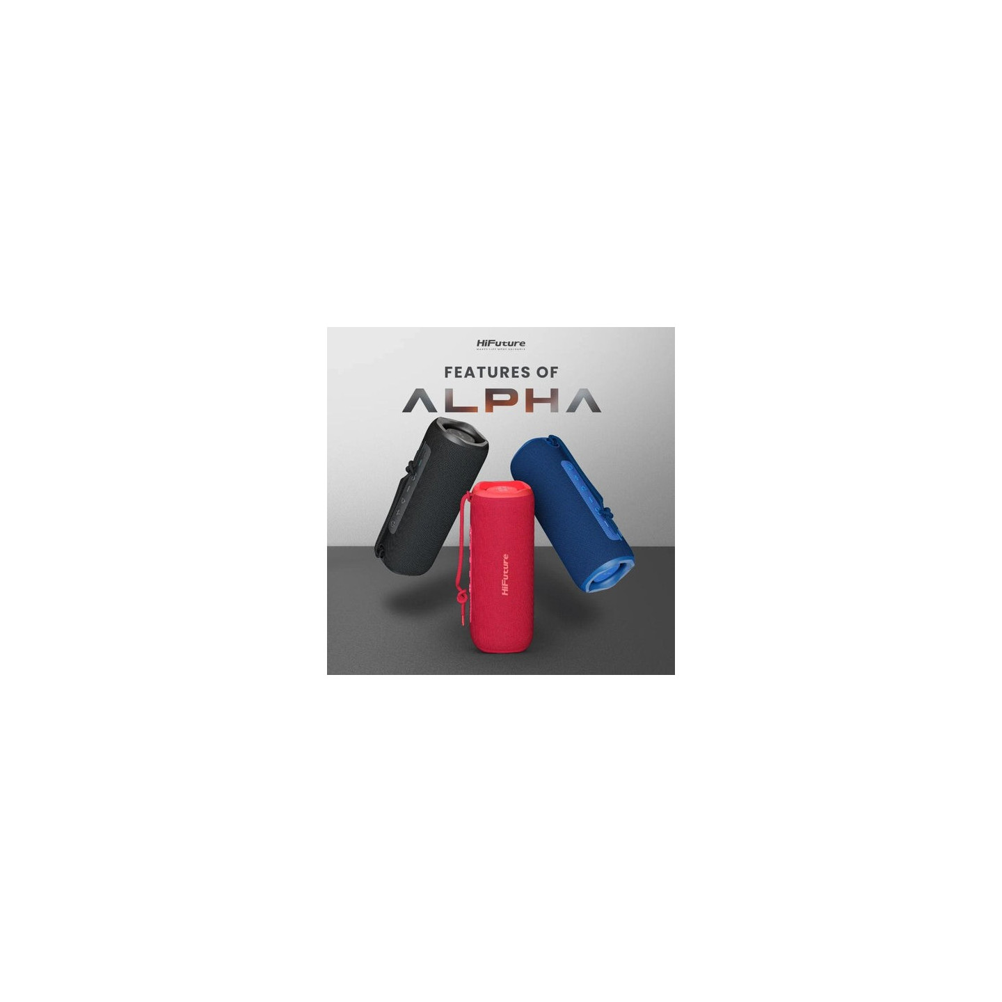 HiFuture Portable BT Speaker - ALPHA - IPX7 20W Red — Buy in Cyprus with Fast Delivery