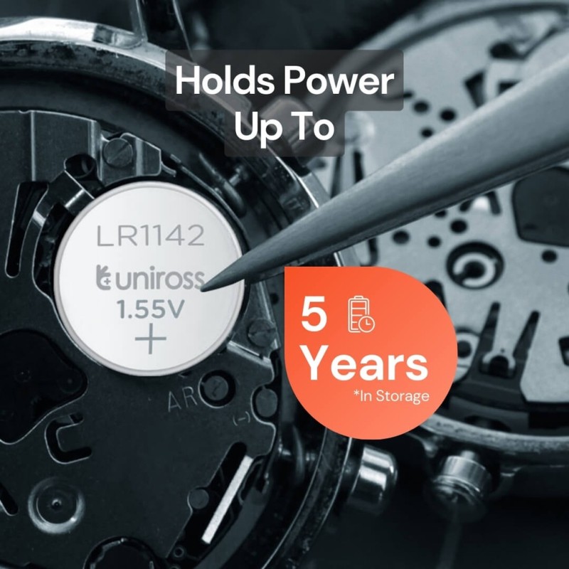 Buy Uniross Alkaline-Coin Battery - LR1142 - AG12 LR43 Battery (10pack) in Cyprus, Nicosia, Limassol, Larnaka, Pafos