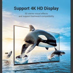 Buy Vention HDMI Right Angle Adaptor - AINB0 - Male to Female 270 Degree 4K60Hz in Cyprus, Nicosia, Limassol, Larnaka, Pafos