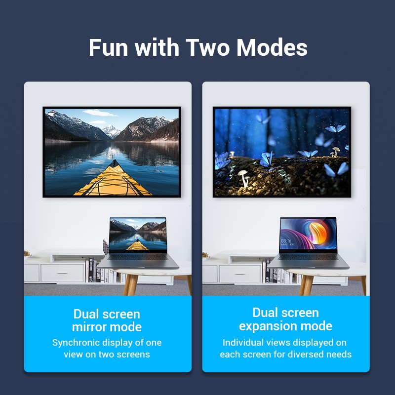 Buy Vention HDMI Right Angle Adaptor - AINB0 - Male to Female 270 Degree 4K60Hz in Cyprus, Nicosia, Limassol, Larnaka, Pafos