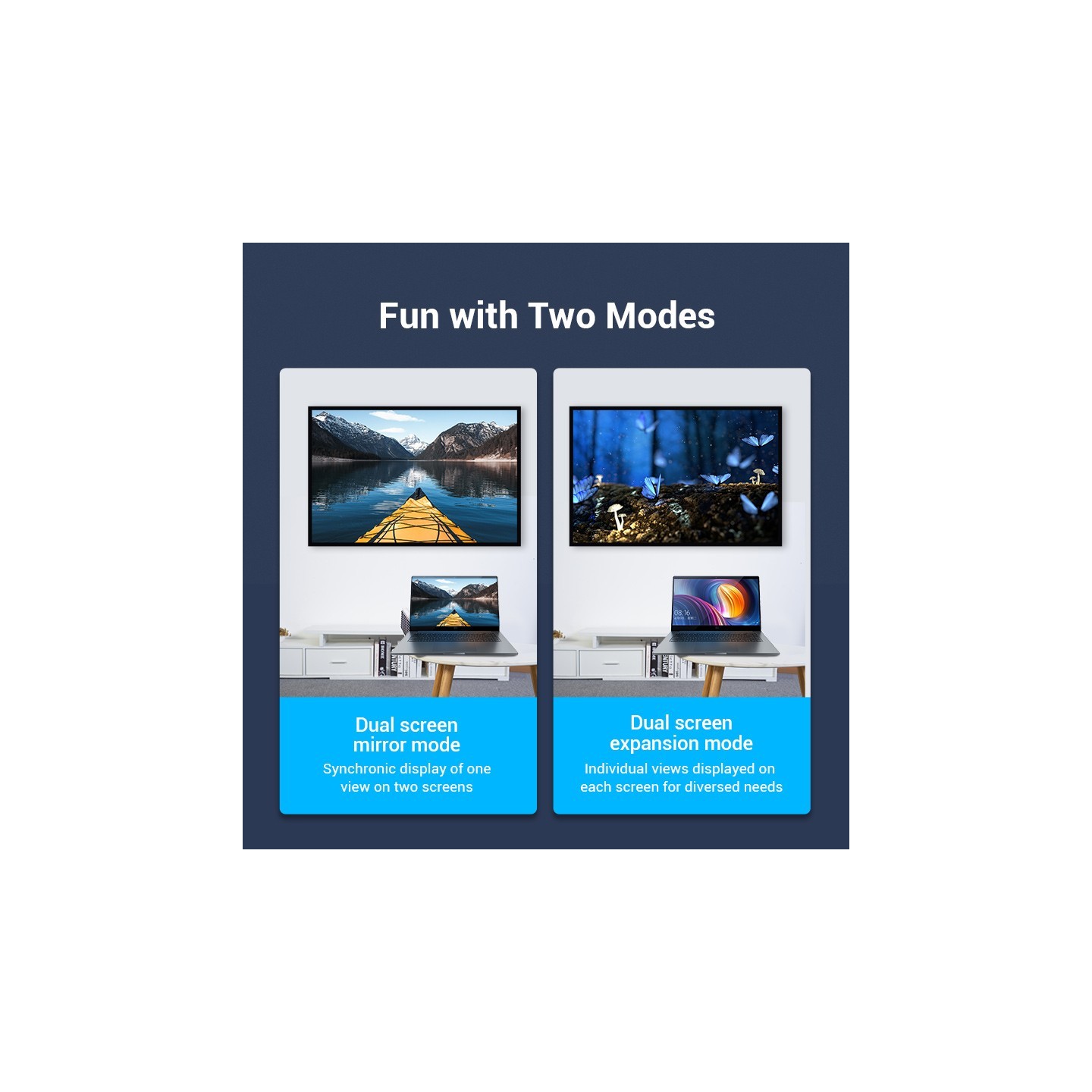 Vention HDMI Right Angle Adaptor - AINB0 - Male to Female 270 Degree 4K60Hz — Buy in Cyprus with Fast Delivery