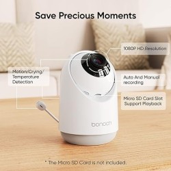 Buy Bonoch Portable Baby Monitor - BBM04 - 5.5'' 1080p PTZ Camera & Local Storag... in Cyprus, Nicosia, Limassol, Larnaka, Pafos