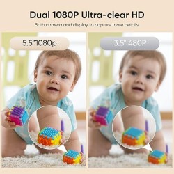 Buy Bonoch Portable Baby Monitor - BBM04 - 5.5'' 1080p PTZ Camera & Local Storag... in Cyprus, Nicosia, Limassol, Larnaka, Pafos