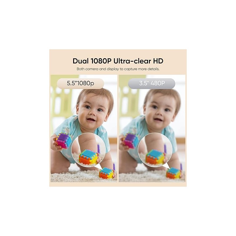 Buy Bonoch Portable Baby Monitor - BBM04 - 5.5'' 1080p PTZ Camera & Local Storag... in Cyprus, Nicosia, Limassol, Larnaka, Pafos