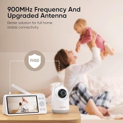 Buy Bonoch Portable Baby Monitor - BBM04 - 5.5'' 1080p PTZ Camera & Local Storag... in Cyprus, Nicosia, Limassol, Larnaka, Pafos