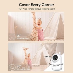 Buy Bonoch Portable Baby Monitor - BBM04 - 5.5'' 1080p PTZ Camera & Local Storag... in Cyprus, Nicosia, Limassol, Larnaka, Pafos