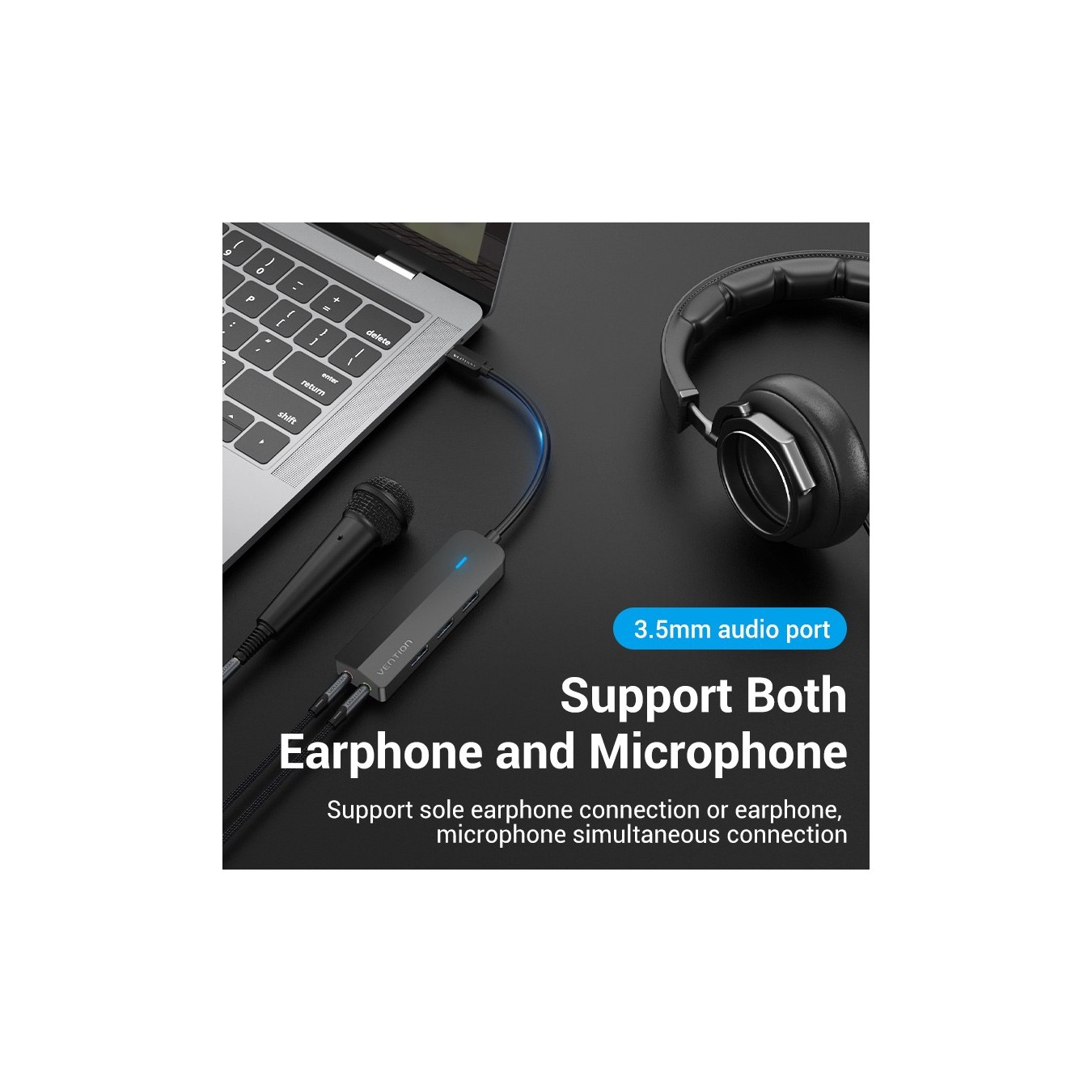 Vention TGQBB USB-C Hub – 3x USB 3.0 0.15m | Armenius Store