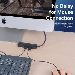 Vention TGQBB USB-C 3x USB3.0 + Micro-B + Stereo Sound Hub 0.15m — Armenius Store Cyprus