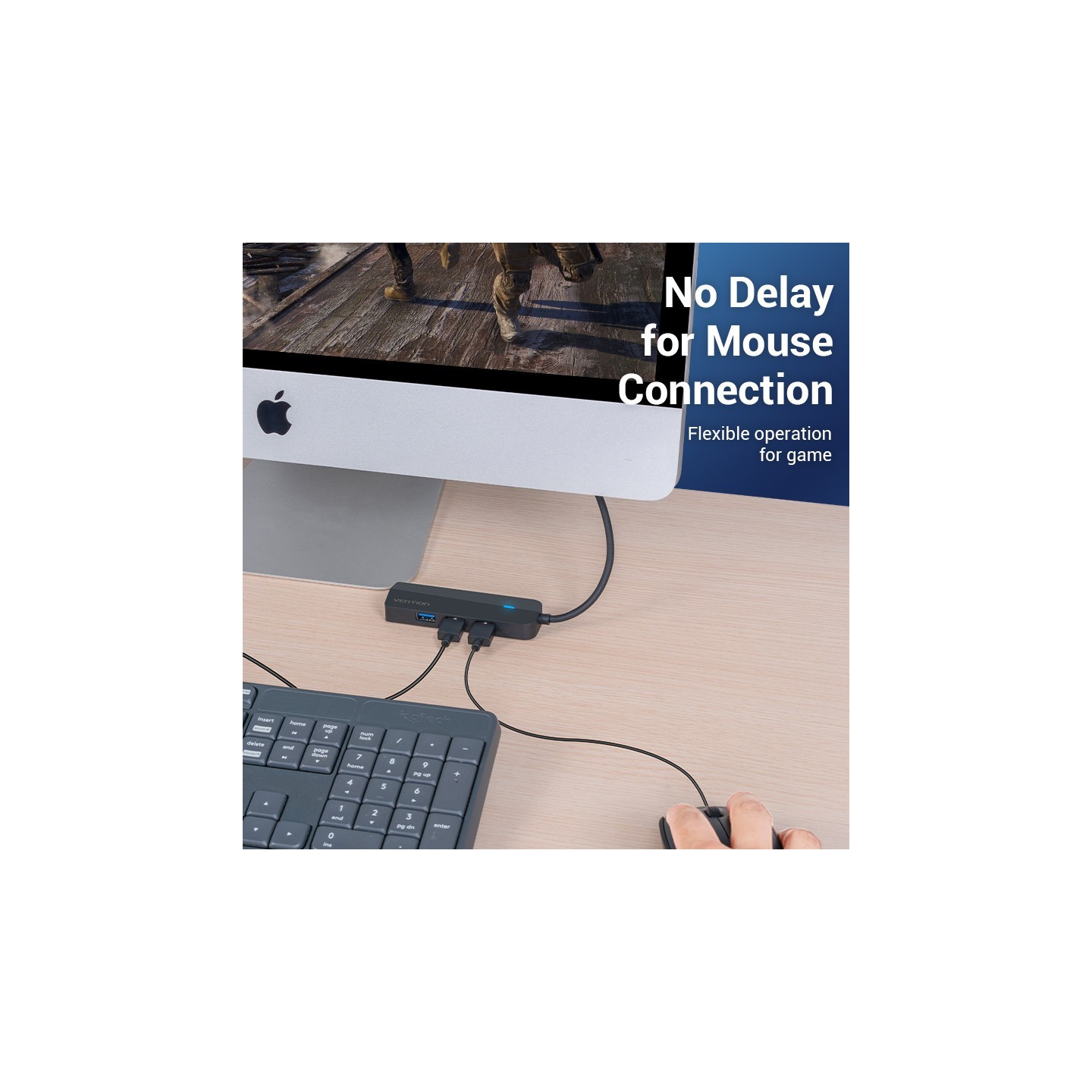 Vention HUB USB-C 3 x USB3.0 Micro-B Stereo Sound 0.15m - TGQBB - USB-C 3 x USB3.0 Micro-B Stereo Sound 0.15m