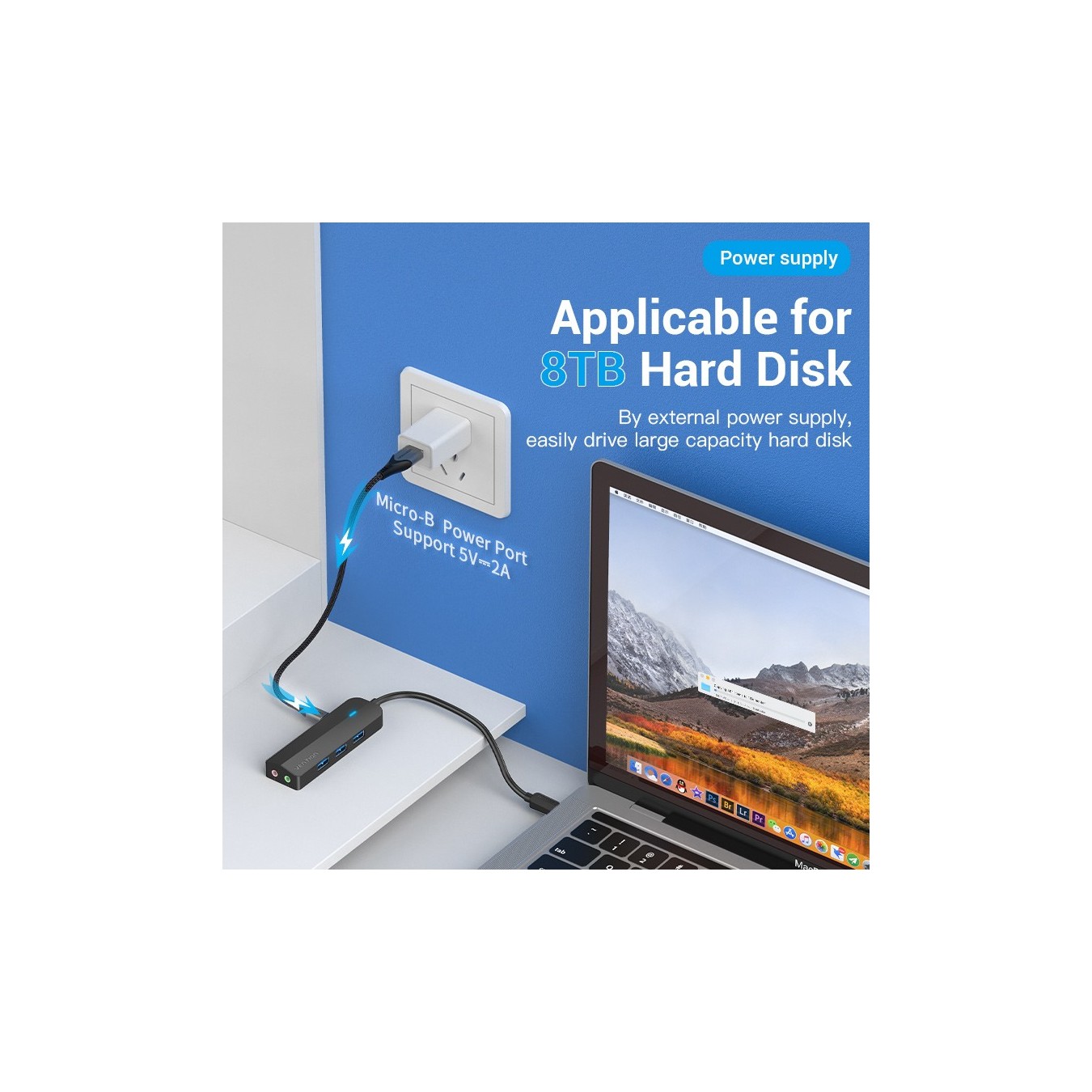 Vention TGQBB USB-C Hub – 3x USB 3.0 0.15m | Armenius Store