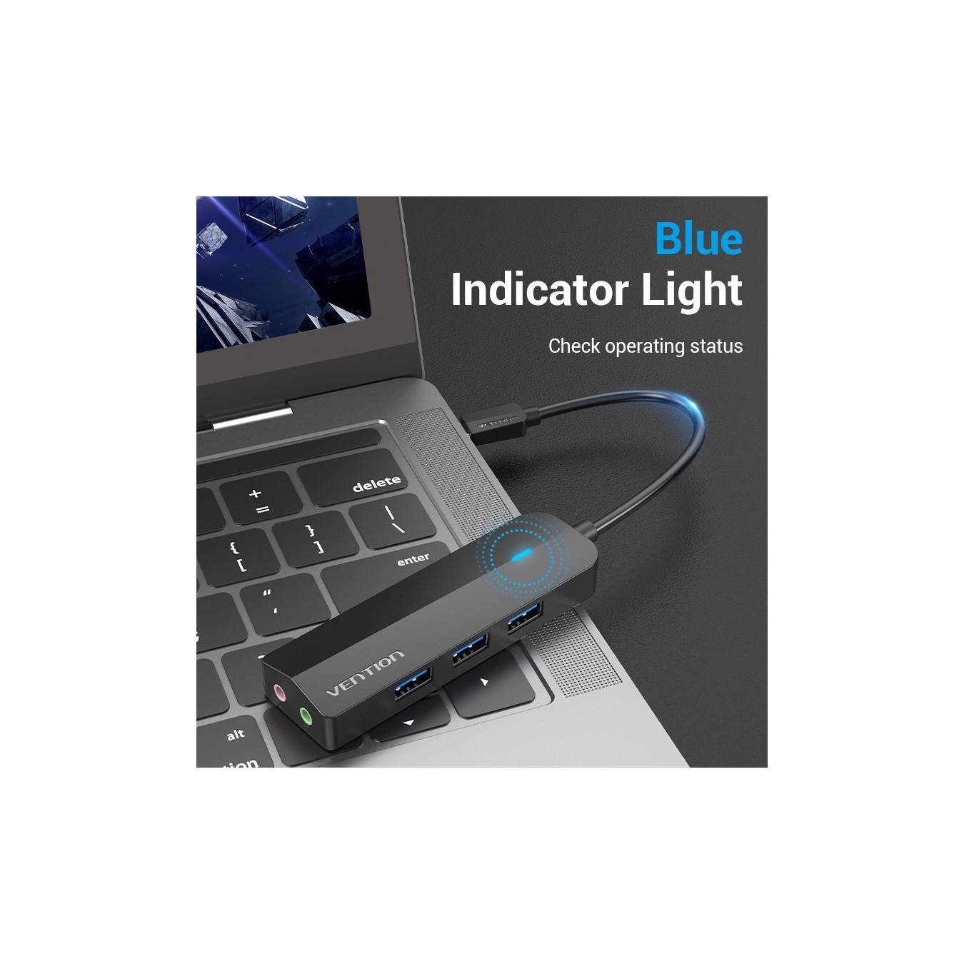Vention TGQBB USB-C Hub – 3x USB 3.0 0.15m | Armenius Store