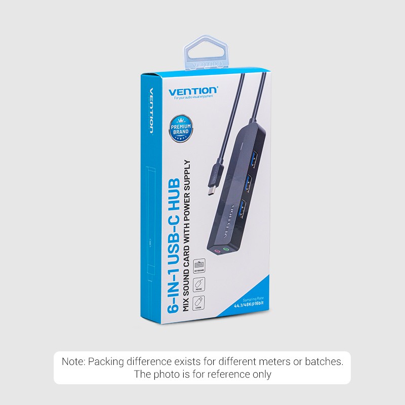 Buy Vention HUB USB-C 3 x USB3.0 Micro-B Stereo Sound 0.15m - TGQBB - USB-C 3 x ... in Cyprus, Nicosia, Limassol, Larnaka, Pafos