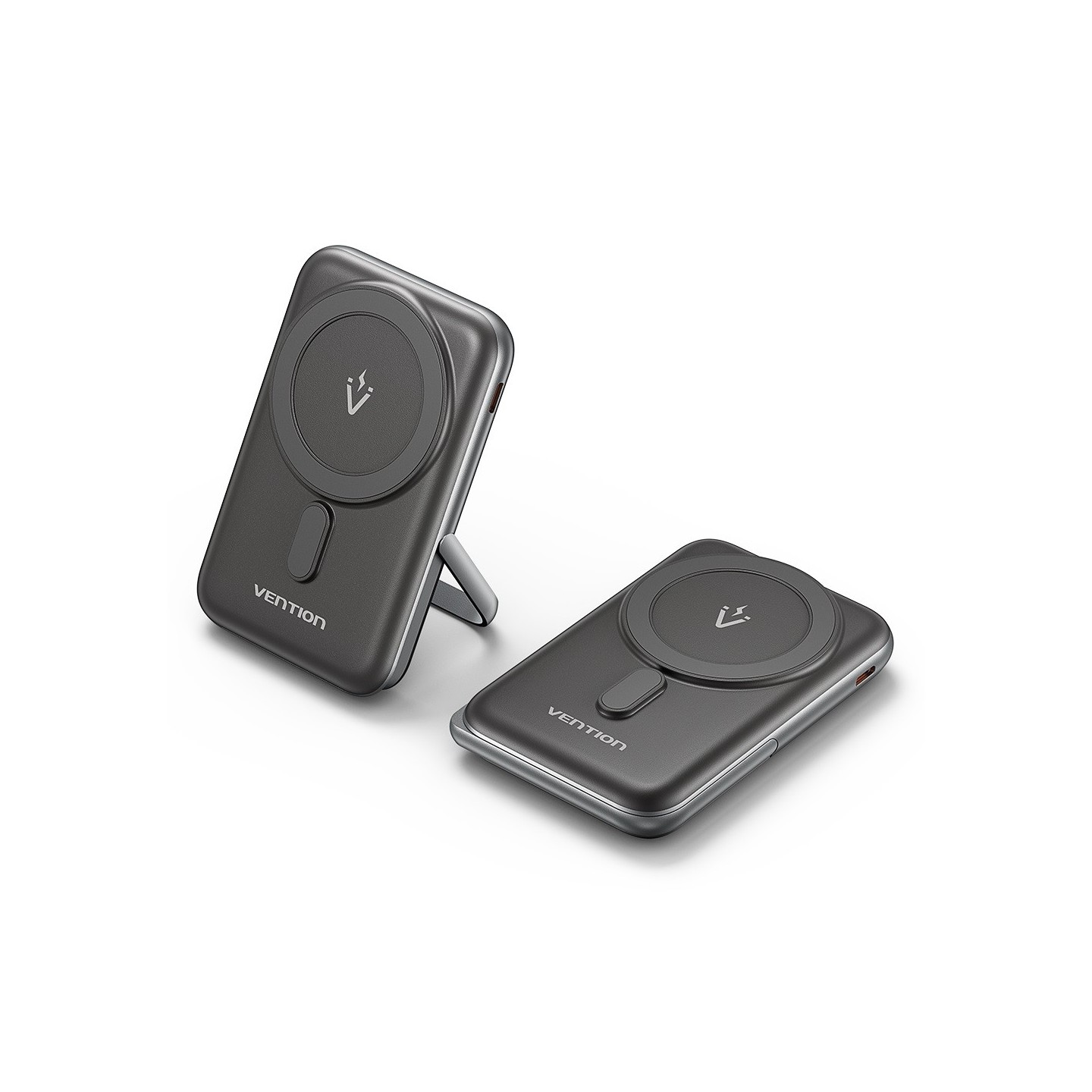 Vention Powerbank Wireless Magnetic 10000mAh 20W - FHNB0 - with Stand Black — Buy in Cyprus with Fast Delivery