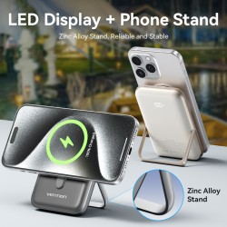 Buy Vention Powerbank Wireless Magnetic 10000mAh 20W - FHNB0 - with Stand Black in Cyprus, Nicosia, Limassol, Larnaka, Pafos