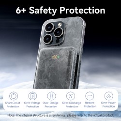 Buy Vention Powerbank Wireless Magnetic 10000mAh 20W - FHNB0 - with Stand Black in Cyprus, Nicosia, Limassol, Larnaka, Pafos