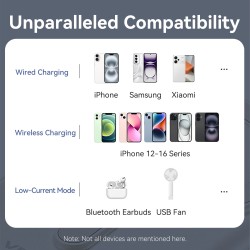 Buy Vention Powerbank Wireless Magnetic 10000mAh 20W - FHNB0 - with Stand Black in Cyprus, Nicosia, Limassol, Larnaka, Pafos