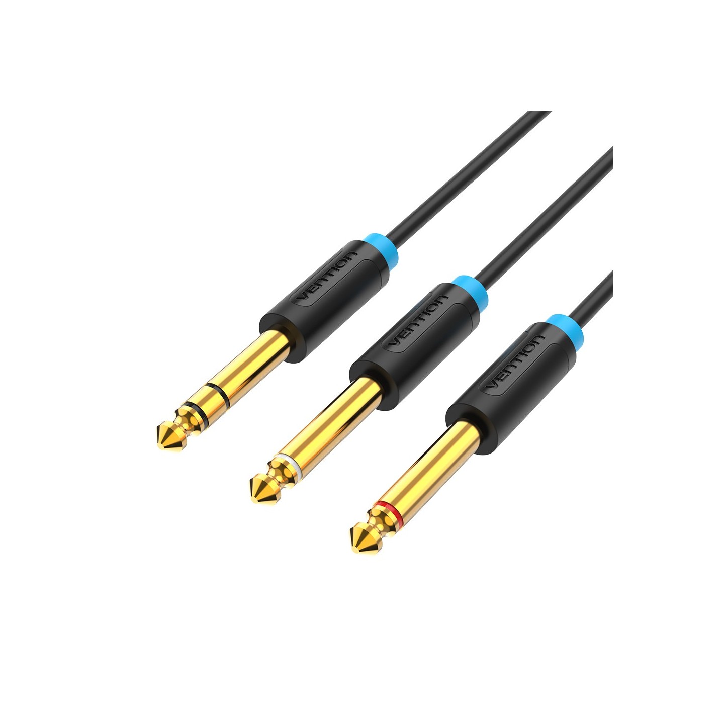 Vention AUDIO 6.3mm M to 2x6.3mm M TRS Cable 5.0m - BATBJ - 6.3mm M to 2x6.3mm M TRS Cable 5.0m