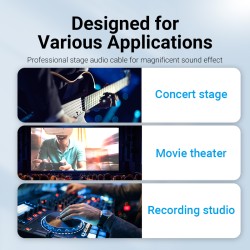 Buy Vention AUDIO 6.3mm M to 2x6.3mm M TRS Cable 5.0m - BATBJ - 6.3mm M to 2x6.3... in Cyprus, Nicosia, Limassol, Larnaka, Pafos