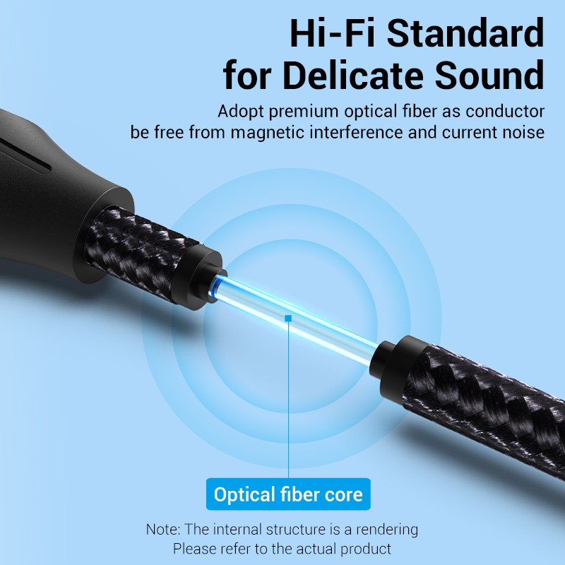 Buy Vention AUDIO Optical Cable - BAVHG - Aluminum 1.5m Grey in Cyprus, Nicosia, Limassol, Larnaka, Pafos