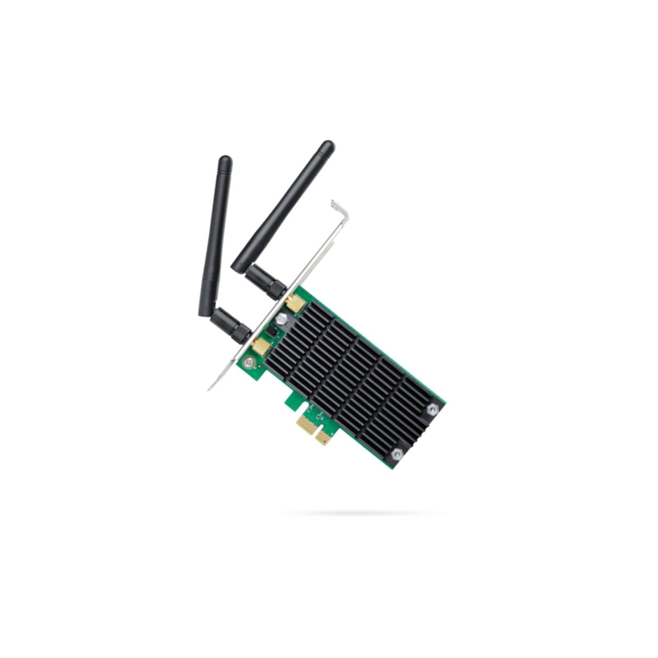 TP-Link Archer T4E PCIe Wi-Fi Adapter - AC1200 Dual-Band (2.4/5 GHz), Low-Profile, External Detachable Antennas (Black/Green)
