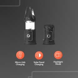 Buy Uniross Lantern - ULSA05 - Solar & USB Rechargeable 360 degrees Lantern with... in Cyprus, Nicosia, Limassol, Larnaka, Pafos