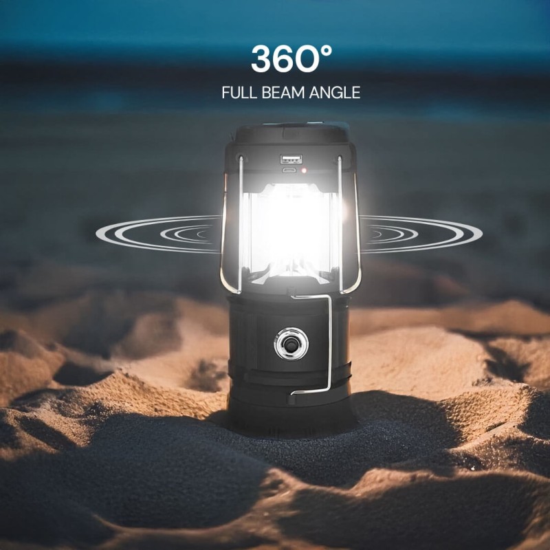 Buy Uniross Lantern - ULSA05 - Solar & USB Rechargeable 360 degrees Lantern with... in Cyprus, Nicosia, Limassol, Larnaka, Pafos